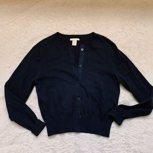 Navy cardigan